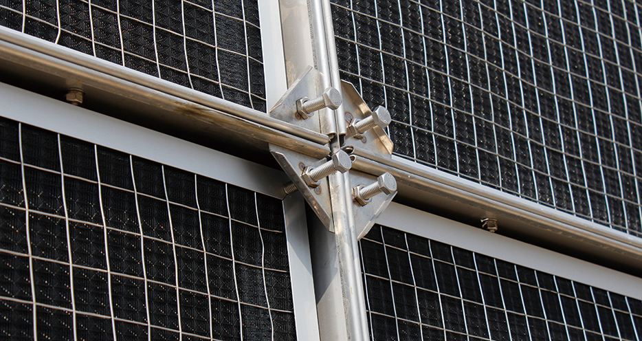 擋沙網過濾墻緊固件，安裝快捷方便。