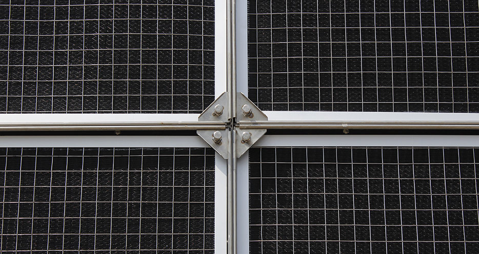 擋沙網過濾墻緊固件，安裝快捷方便。