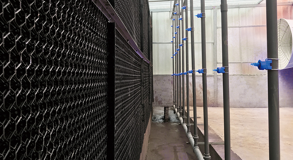 豬場(chǎng)除臭循環(huán)噴淋系統(tǒng)，水洗除臭